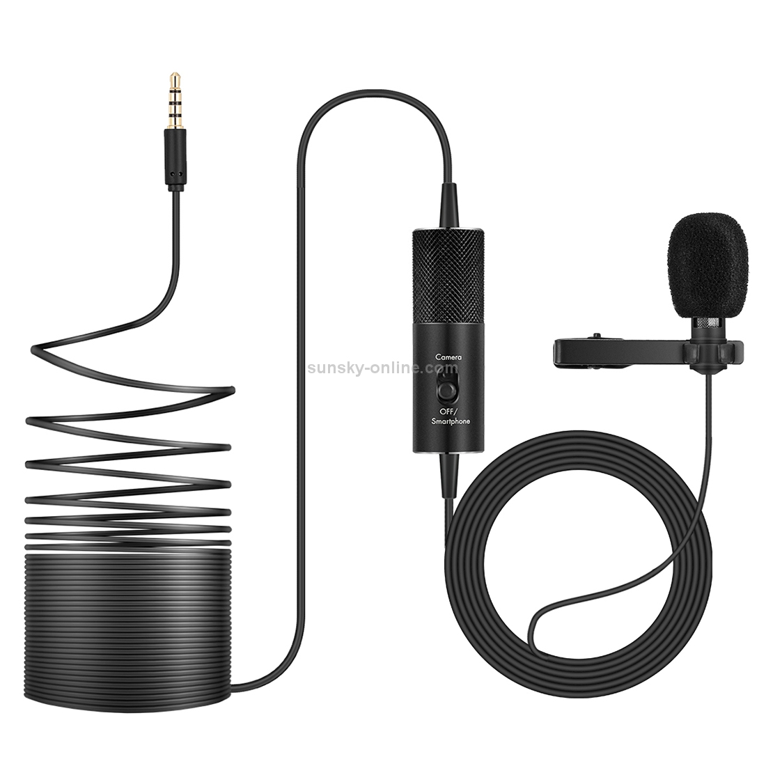 Yanmai R955S Professional Clip-on Lapel Mic Lavalier Omni-directional Condenser Microphone, For Live Broadcast, Show, KTV, etc 