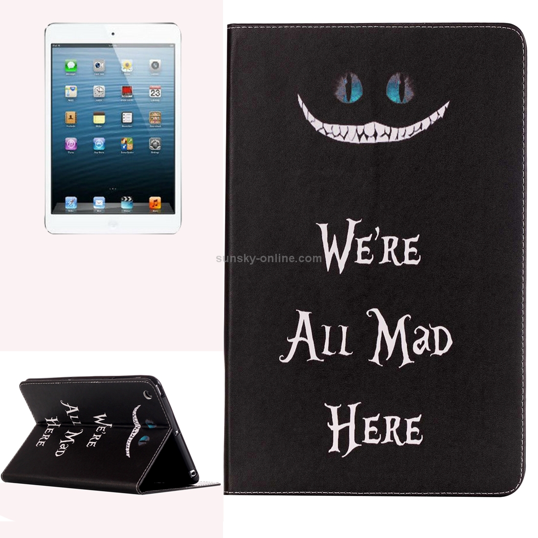 For iPad mini 1 / 2 / 3 Words Pattern Horizontal Flip Leather Case with Holder For iPad mini 1 / 2 / 3 Words Pattern Horizontal Flip Leather Case with Holder