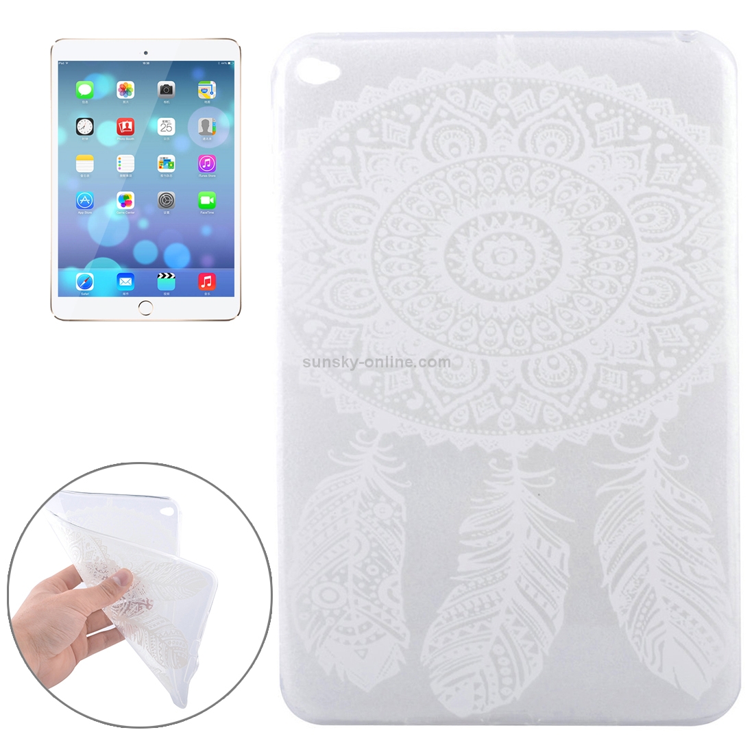 Dream Catcher Pattern Soft TPU Protective Case for iPad mini 4 Dream Catcher Pattern Soft TPU Protective Case for iPad mini 4