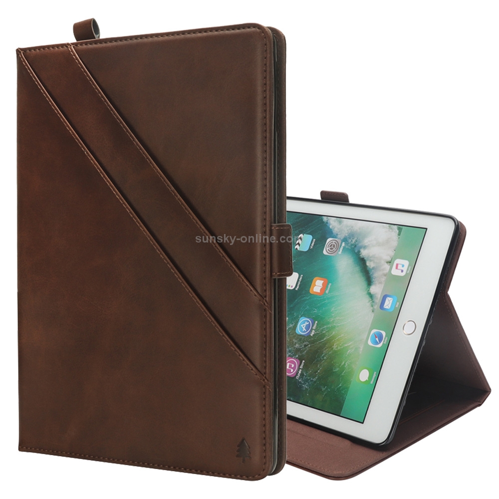 Horizontal Flip Double Holder Leather Case for iPad mini 4 & 3 & 2 & 1, with Card Slots & Photo Frame & Pen Slot (Dark Brown) Horizontal Flip Double Holder Leather Case for iPad mini 4 & 3 & 2 & 1, with Card Slots & Photo Frame & Pen Slot (Dark Brown)