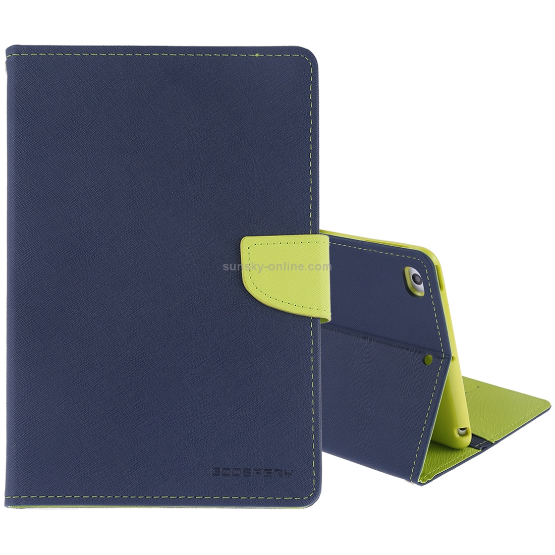 GOOSPERY FANCY DIARY Horizontal Flip Leather Case for iPad Mini (2019), with Holder & Card Slots & Wallet (Blue) GOOSPERY FANCY DIARY Horizontal Flip Leather Case for iPad Mini (2019), with Holder & Card Slots & Wallet (Blue)