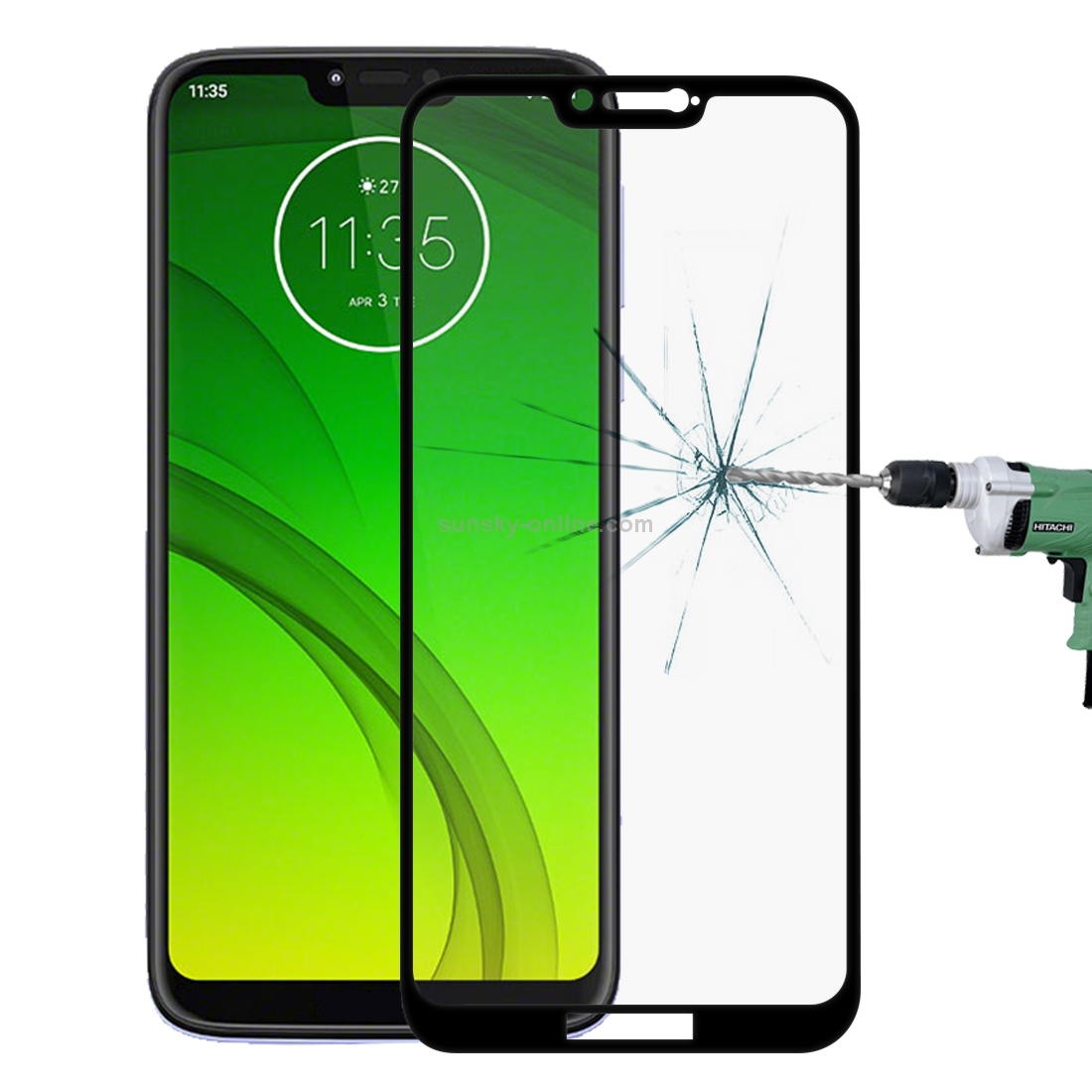 9H 9D Full Screen Tempered Glass Screen Protector for Motorola Moto G7 Power