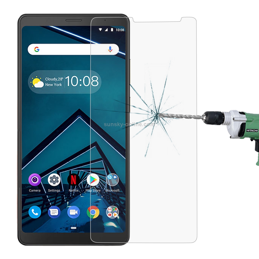 9H 2.5D Anti-scratch Tempered Glass Film for Lenovo Tab V7