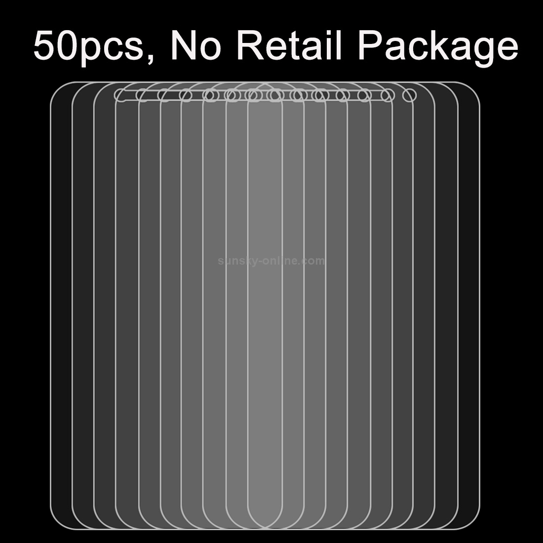 50 PCS for Huawei Enjoy 6s 0.26mm 9H Surface Hardness 2.5D Explosion-proof Tempered Glass Screen Film, No Retail Package