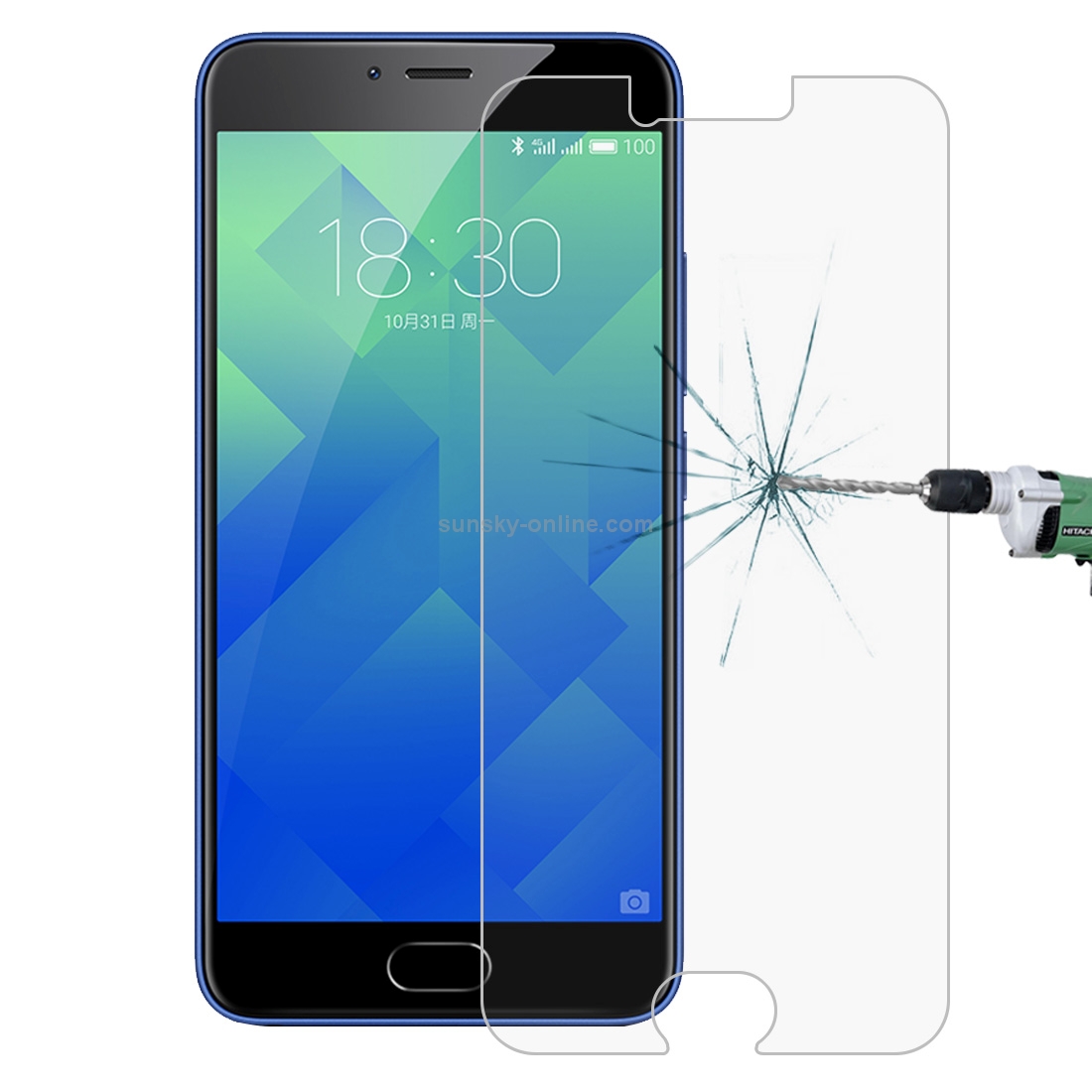 For Meizu M5 0.26mm 9H Surface Hardness 2.5D Explosion-proof Tempered Glass Screen Film