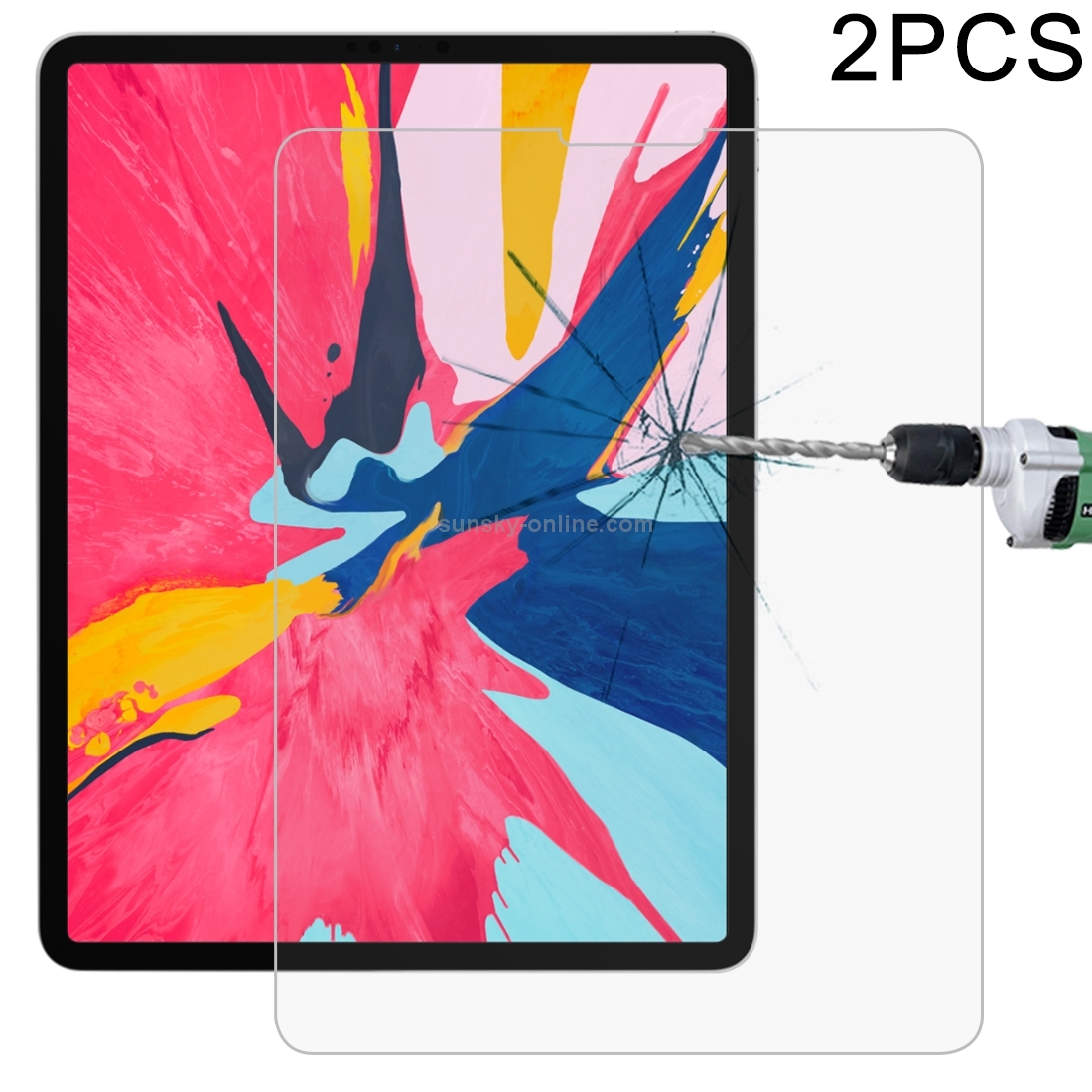 2 PCS 0.26mm 9H Surface Hardness Straight Edge Explosion-proof Tempered Glass Film for iPad Pro 12.9 2018/2020/2021/2022 2 PCS 0.26mm 9H Surface Hardness Straight Edge Explosion-proof Tempered Glass Film for iPad Pro 12.9 2018/2020/2021/2022