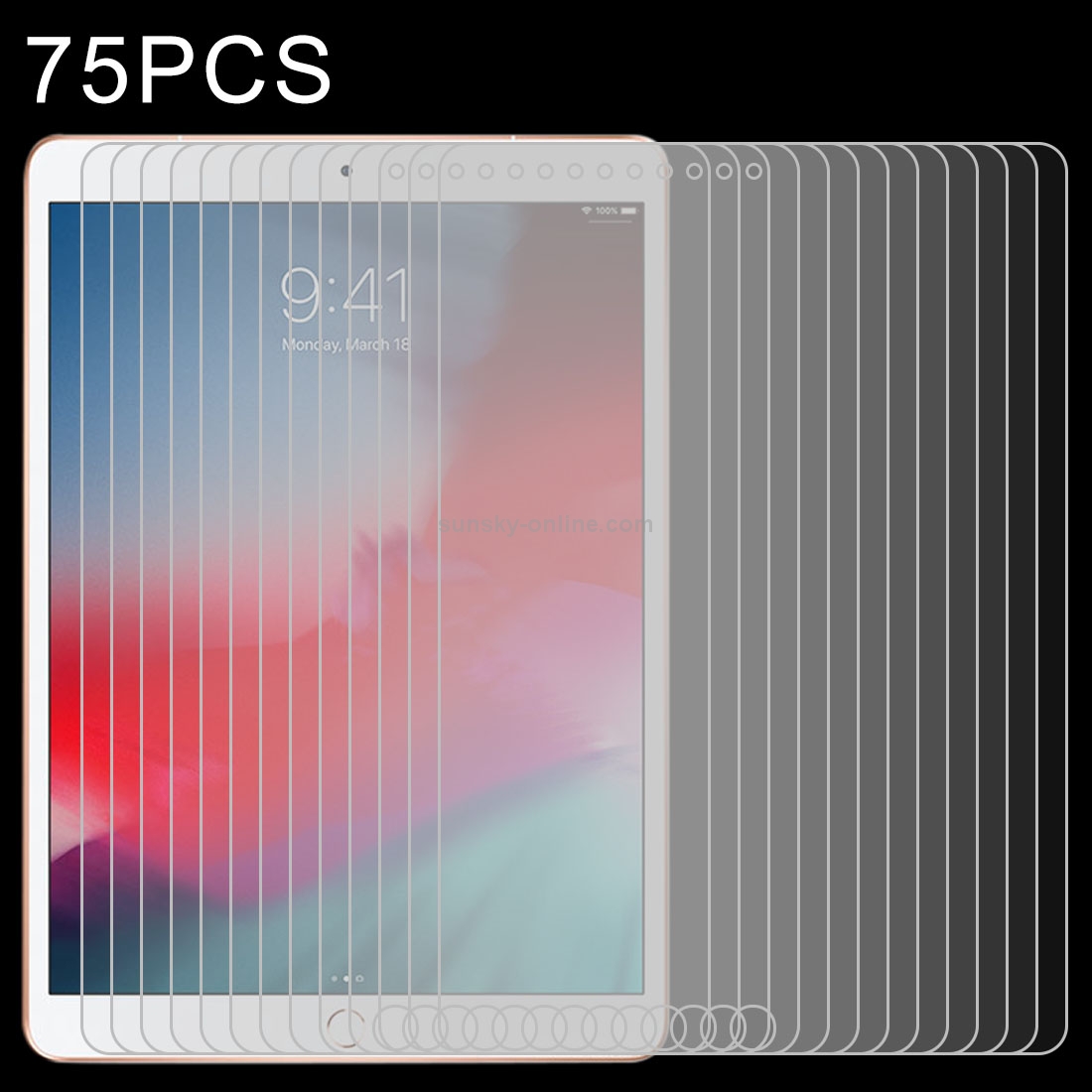 75 PCS 0.4mm 9H Surface Hardness Explosion-proof Tempered Glass Film for iPad 5/6/7,iPad Air 1/2 9.7 inch 75 PCS 0.4mm 9H Surface Hardness Explosion-proof Tempered Glass Film for iPad 5/6/7,iPad Air 1/2 9.7 inch
