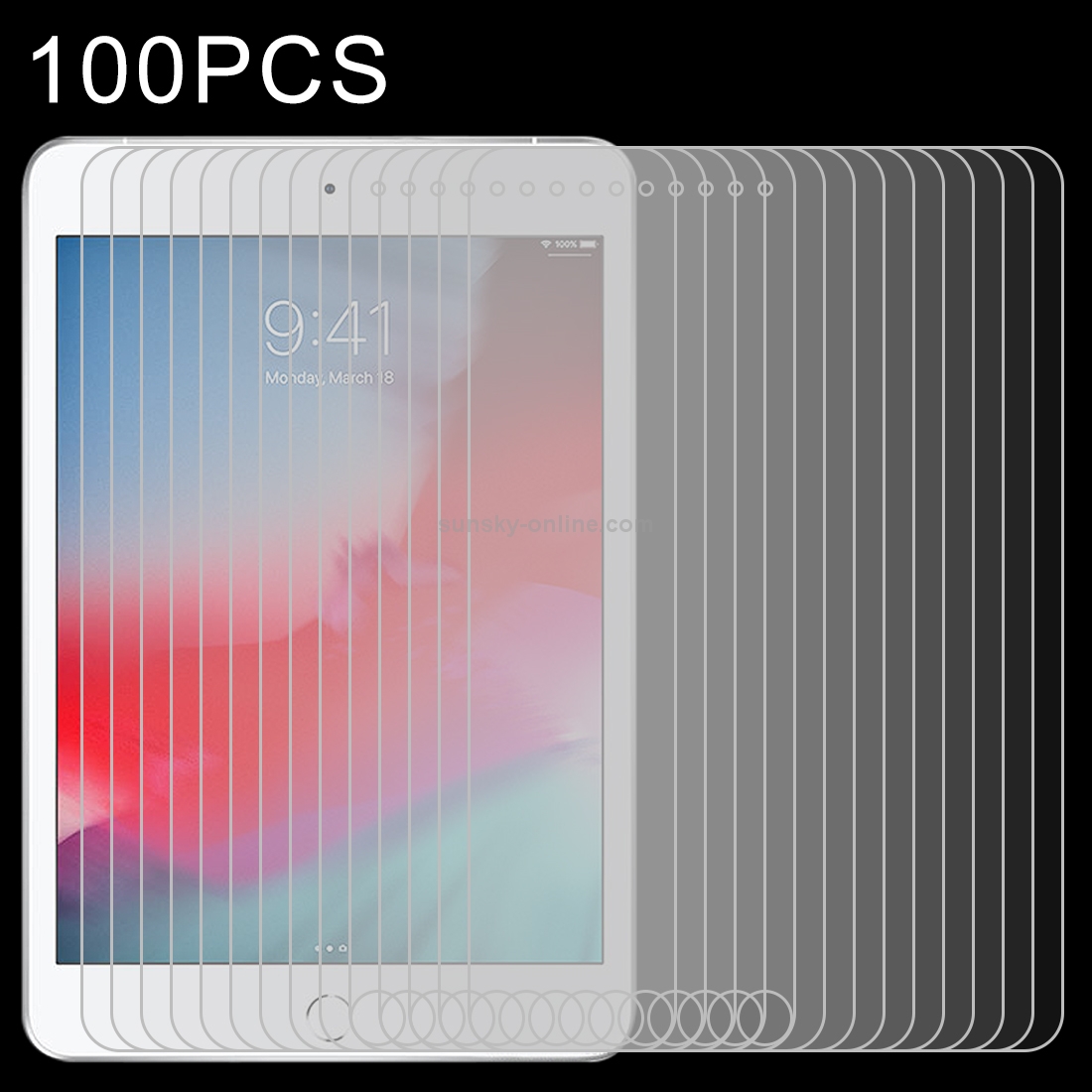 100 PCS 0.4mm 9H Surface Hardness Explosion-proof Tempered Glass Film for iPad mini 2019 100 PCS 0.4mm 9H Surface Hardness Explosion-proof Tempered Glass Film for iPad mini 2019