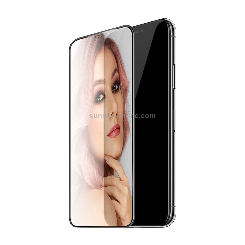 For iPhone X / XS Hoco Mirror Full Screen Beauty Tempered Film(Black)