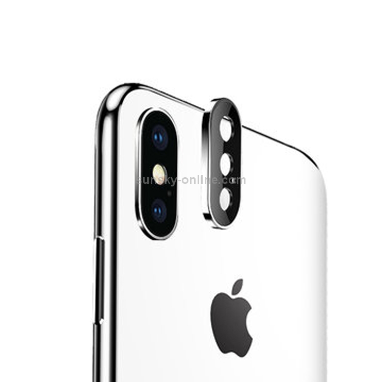 For iPhone XS Max Titanium Alloy Metal Camera Lens Protector Tempered Glass Film(Silver) For iPhone XS Max Titanium Alloy Metal Camera Lens Protector Tempered Glass Film(Silver)