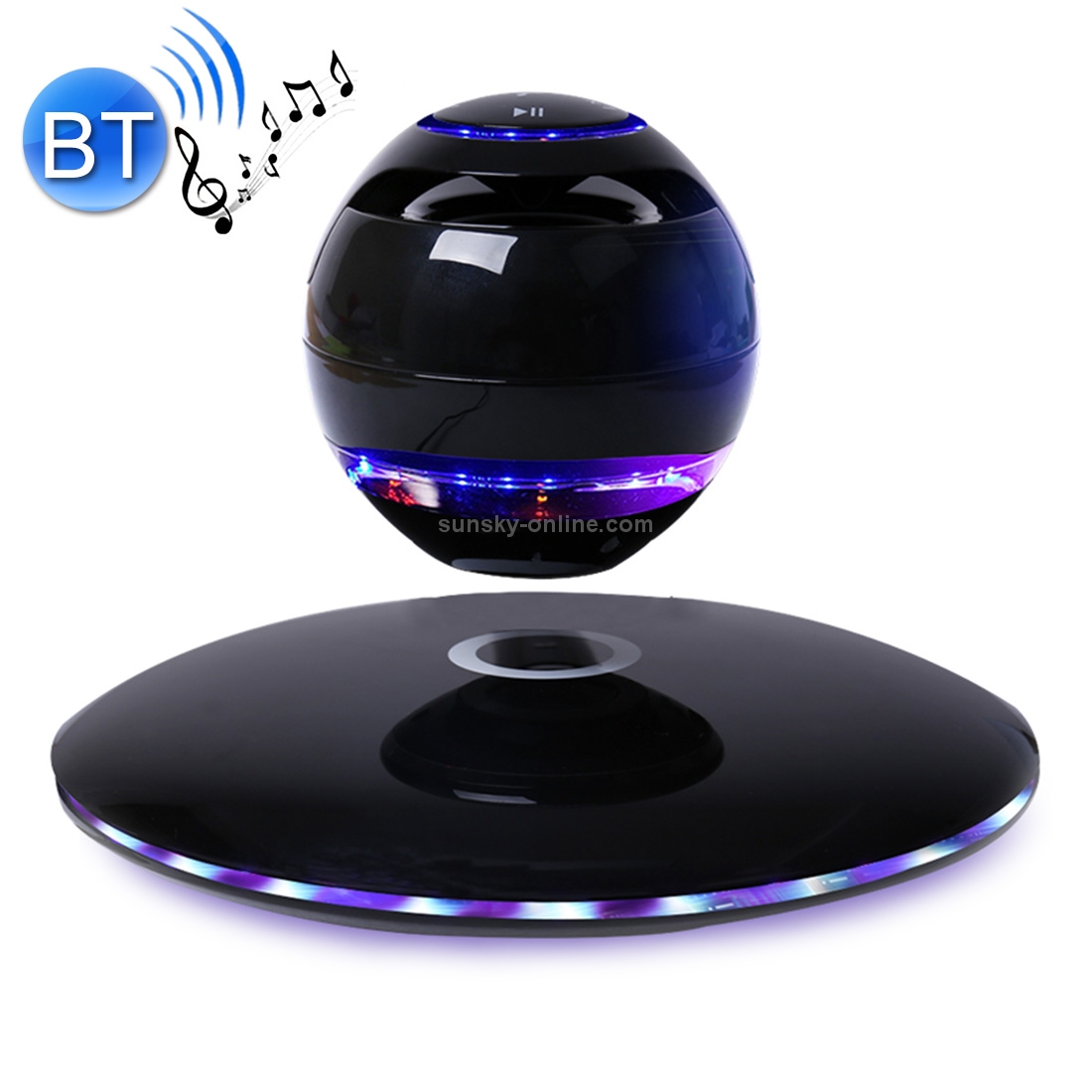 Fashion UFO Shape Magnetic Levitating Suspension 360 Degrees Rotation Bluetooth Wireless Stereo Speaker Audio Receiver Fashion UFO Shape Magnetic Levitating Suspension 360 Degrees Rotation Bluetooth Wireless Stereo Speaker Audio Receiver