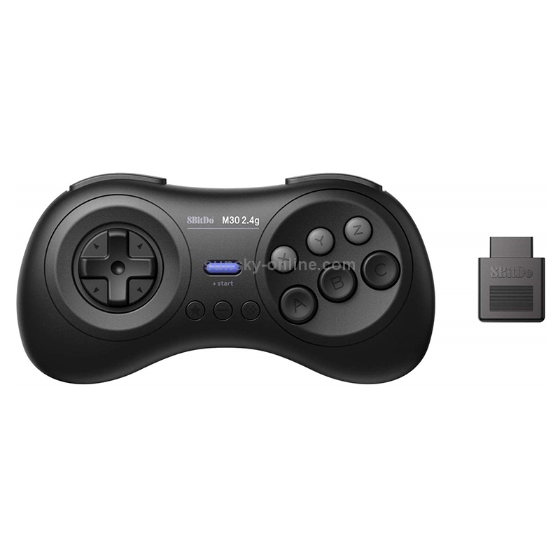 8BitDo M30 2.4G Wireless Gamepad for the Original Sega Genesis and Sega Mega Drive - Sega Genesis 8BitDo M30 2.4G Wireless Gamepad for the Original Sega Genesis and Sega Mega Drive - Sega Genesis