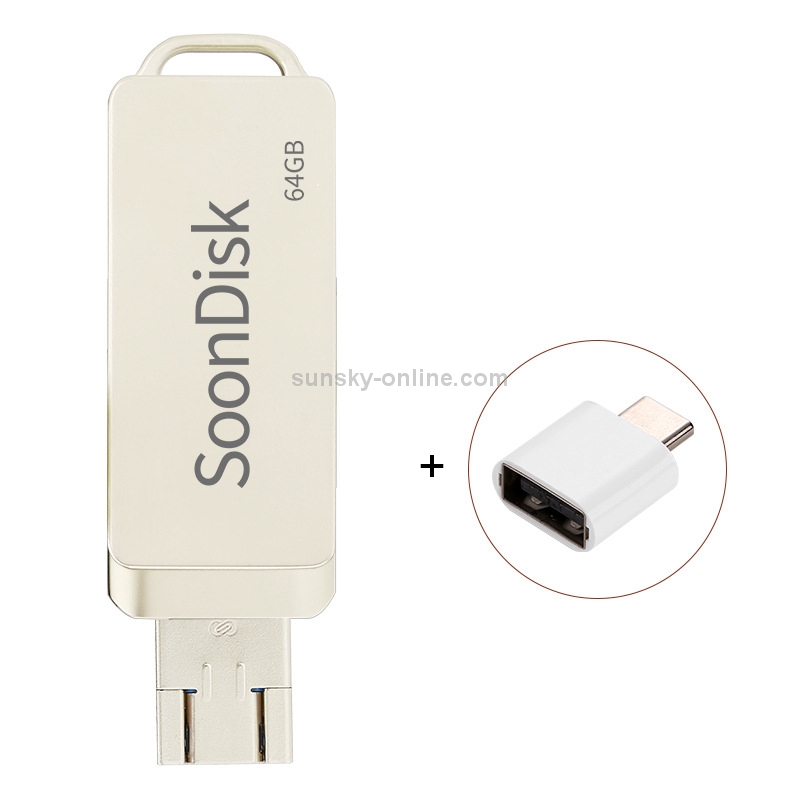 8GB USB 3.0 + 8 Pin + USB-C / Type-C Android iPhone Computer Dual-use Rotary U Disk(Silver) 8GB USB 3.0 + 8 Pin + USB-C / Type-C Android iPhone Computer Dual-use Rotary U Disk(Silver)
