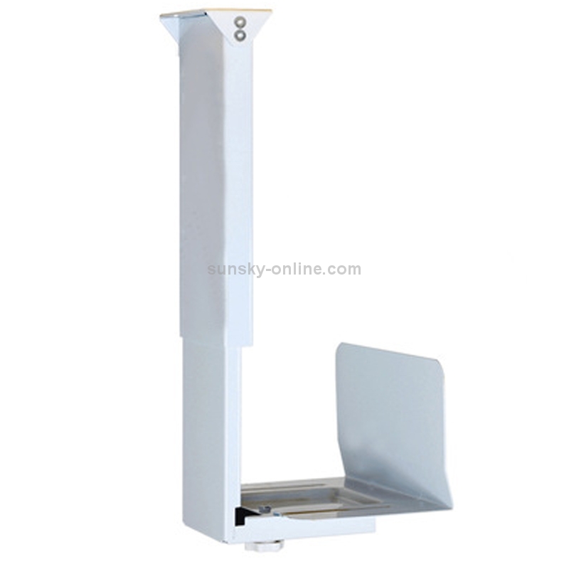 Universal PC Case Holder CPU Stand Hanging Adjustable Computer Mainframe Host Bracket, 300-500mm Height Adjustable, 145-245mm Width Adjustable(White)