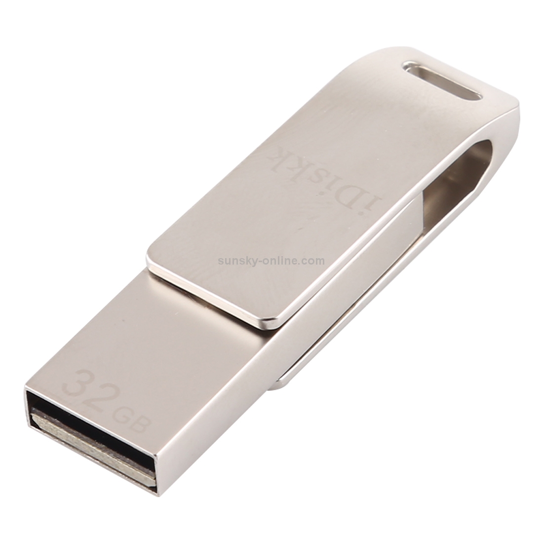iDiskk U001 32GB 8 Pin Male + USB Female Interface Rotatable USB Flash Drive iDiskk U001 32GB 8 Pin Male + USB Female Interface Rotatable USB Flash Drive
