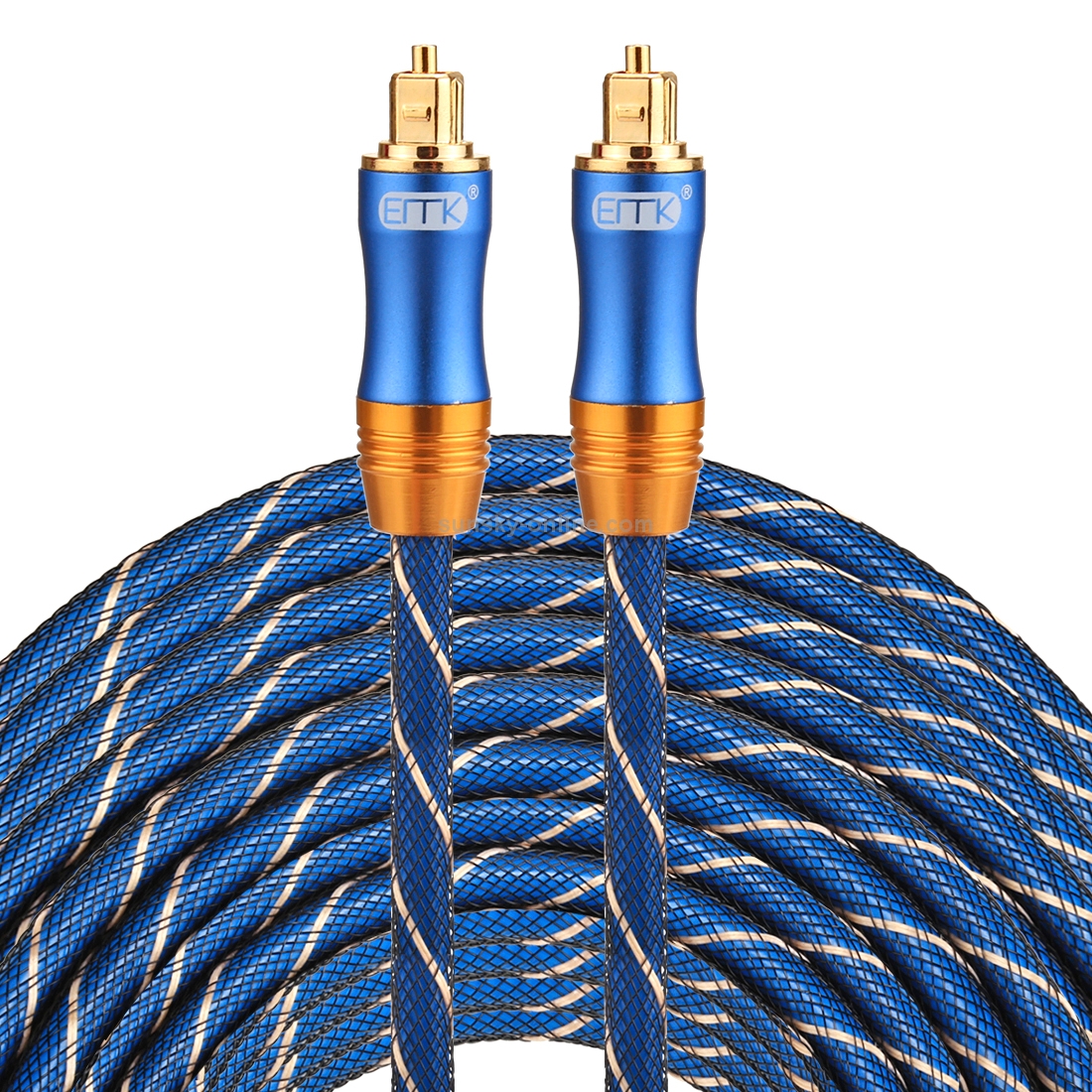 EMK LSYJ-A 30m OD6.0mm Gold Plated Metal Head Toslink Male to Male Digital Optical Audio Cable