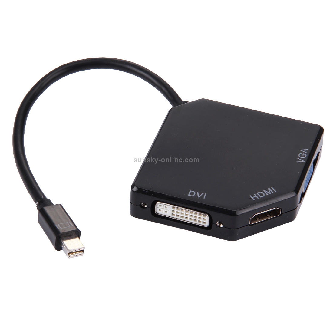 3 in 1 Mini Display Port to HDMI / VGA / DVI Digi-port Adapter(Black) 3 in 1 Mini Display Port to HDMI / VGA / DVI Digi-port Adapter(Black)