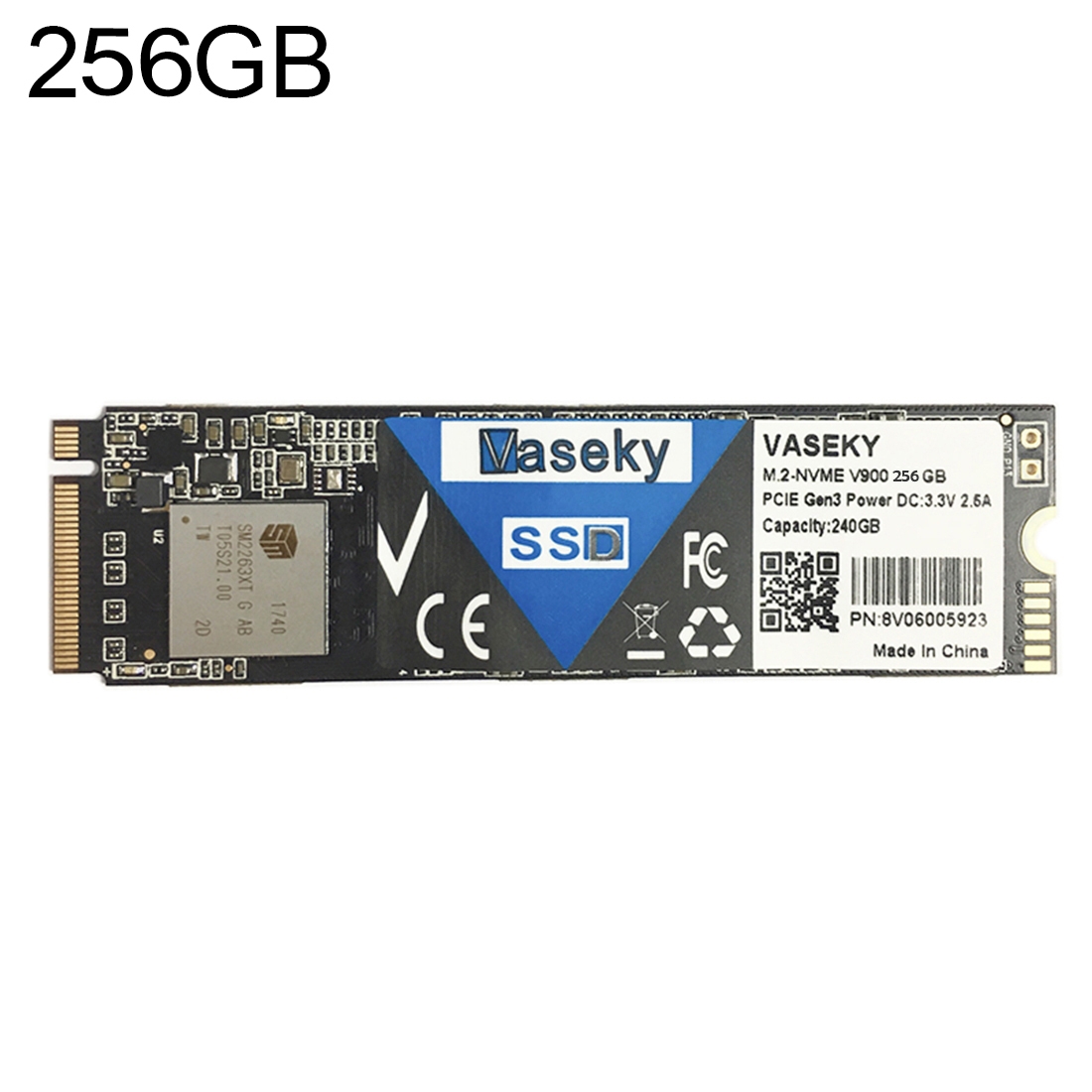 Vaseky M.2-NVME V900 256GB PCIE Gen3 SSD Hard Drive Disk for Desktop, Laptop