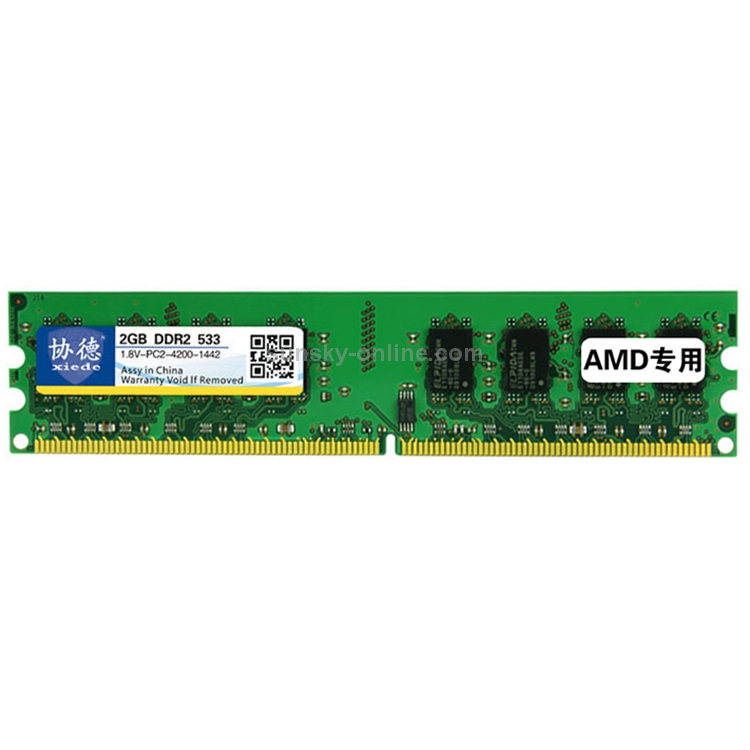 XIEDE X023 DDR2 533MHz 2GB General AMD Special Strip Memory RAM Module for Desktop PC