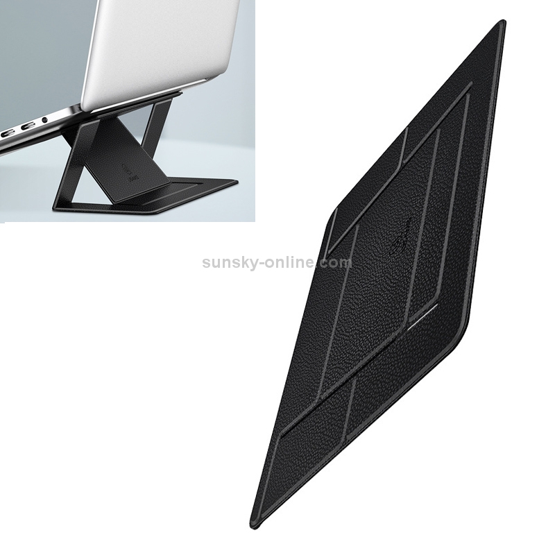 USAMS US-ZB072 Angle Adjustable Litchi Texture PU Leather Laptop Magnetic Folding Bracket for Laptops over 12 inch(Black) USAMS US-ZB072 Angle Adjustable Litchi Texture PU Leather Laptop Magnetic Folding Bracket for Laptops over 12 inch(Black)