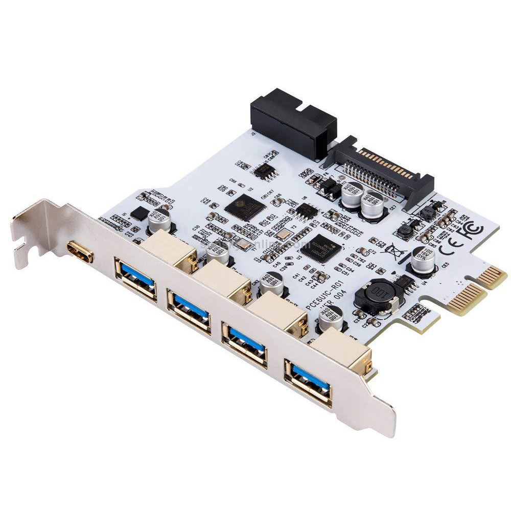 USB3.0 Type-C / USB-C Front Riser Card Dual Core Desktop Computer Motherboard (White)