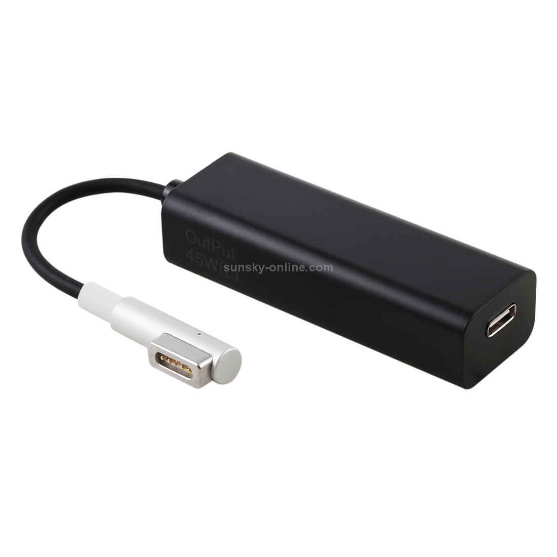 AnyWatt 45W USB-C / Type-C Female to 5 Pin MagSafe 1 Male L Head Series Charge Adapter Converter for MacBook (Black) AnyWatt 45W USB-C / Type-C Female to 5 Pin MagSafe 1 Male L Head Series Charge Adapter Converter for MacBook (Black)