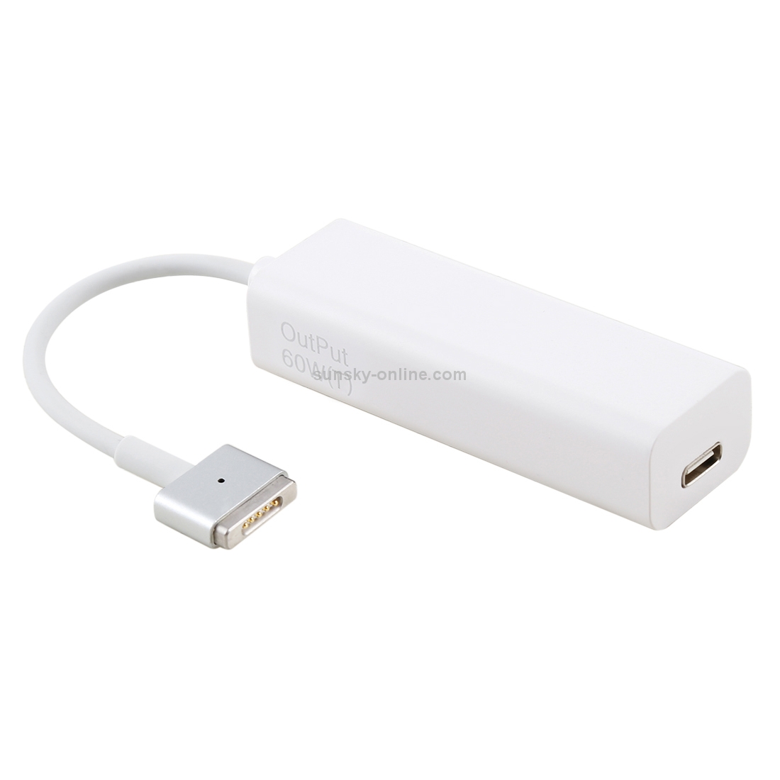 AnyWatt 60W USB-C / Type-C Female to 5 Pin MagSafe 2 Male T Head Series Charge Adapter Converter for MacBook Pro (White) AnyWatt 60W USB-C / Type-C Female to 5 Pin MagSafe 2 Male T Head Series Charge Adapter Converter for MacBook Pro (White)