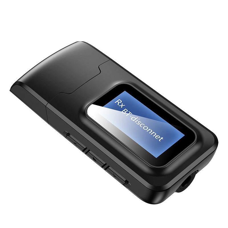 T11B 2 in 1 USB Bluetooth 5.0 Transmitter & Receiver Audio Adapter with LCD Screen(Black) T11B 2 in 1 USB Bluetooth 5.0 Transmitter & Receiver Audio Adapter with LCD Screen(Black)