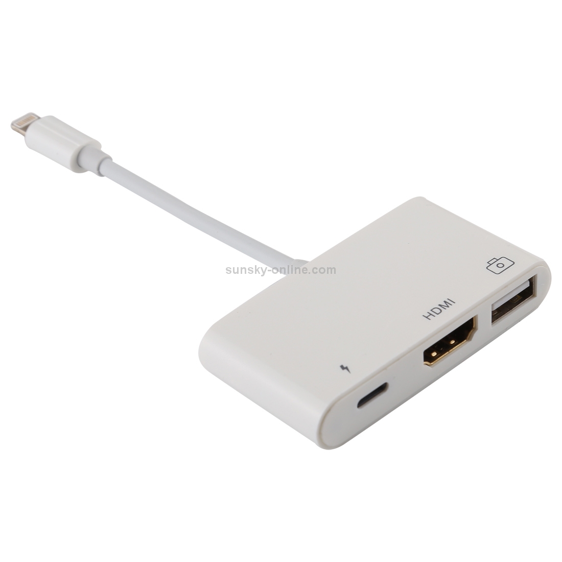 3 in 1 1080P HDMI + USB + 8 Pin Charging Female Ports to 8 Pin Male OTG Digital Video Converter Cable 3 in 1 1080P HDMI + USB + 8 Pin Charging Female Ports to 8 Pin Male OTG Digital Video Converter Cable