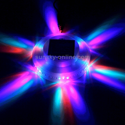 8W RGB Sunflower LED Stage Light, 48 LEDs, Sound Control / Auto Run Mode(Transparent)