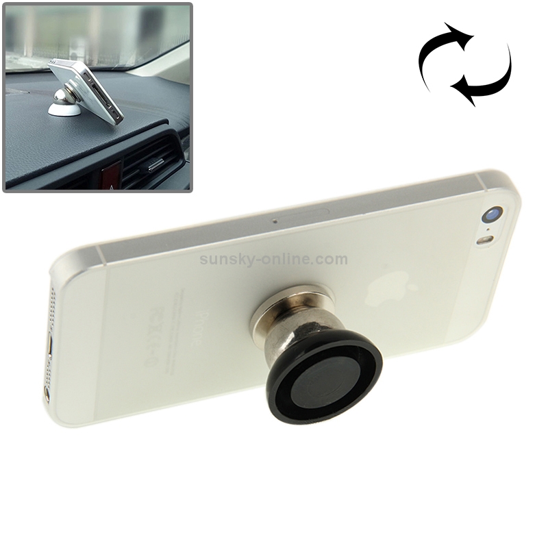 Magnet 360 Degree Rotating Mini Car Mount Metal Holder Kit