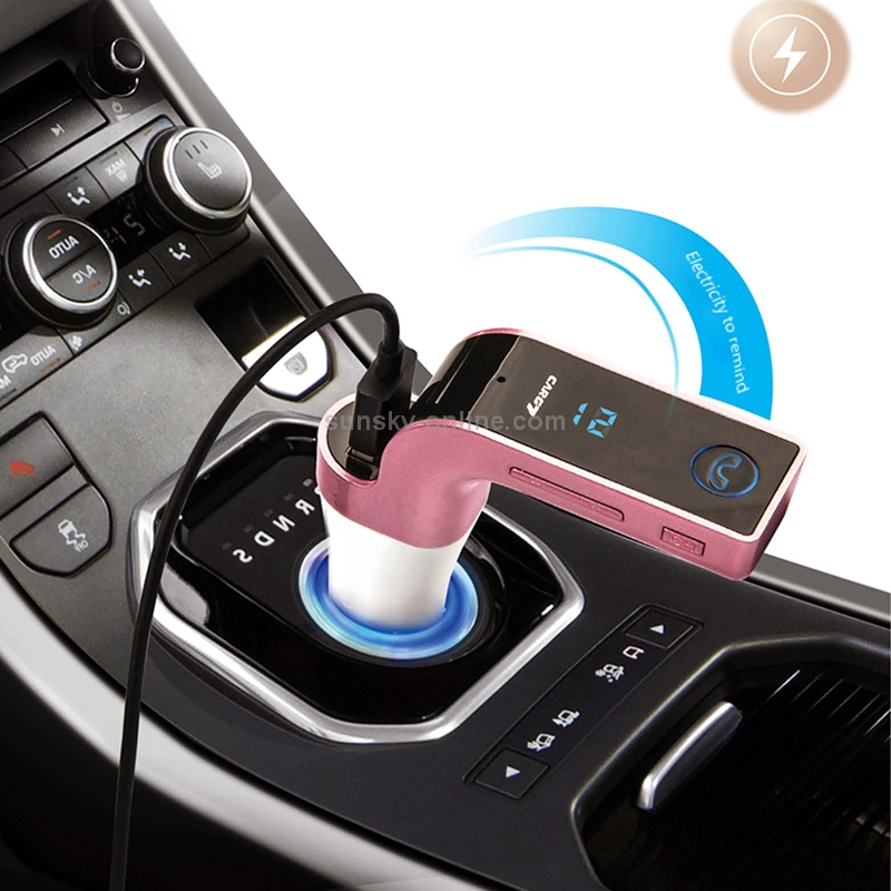 Multifunctional Bluetooth Car Charger with Car Full Frequency FM Transmitter / Stereo MP3 Player for iPhone 6s & 6s Plus, Galaxy Note 5 & S6 Edge+, and Most Bluetooth Mobile Devices(Pink) Multifunctional Bluetooth Car Charger with Car Full Frequency FM Transmitter / Stereo MP3 Player for iPhone 6s & 6s Plus, Galaxy Note 5 & S6 Edge+, and Most Bluetooth Mobile Devices(Pink)
