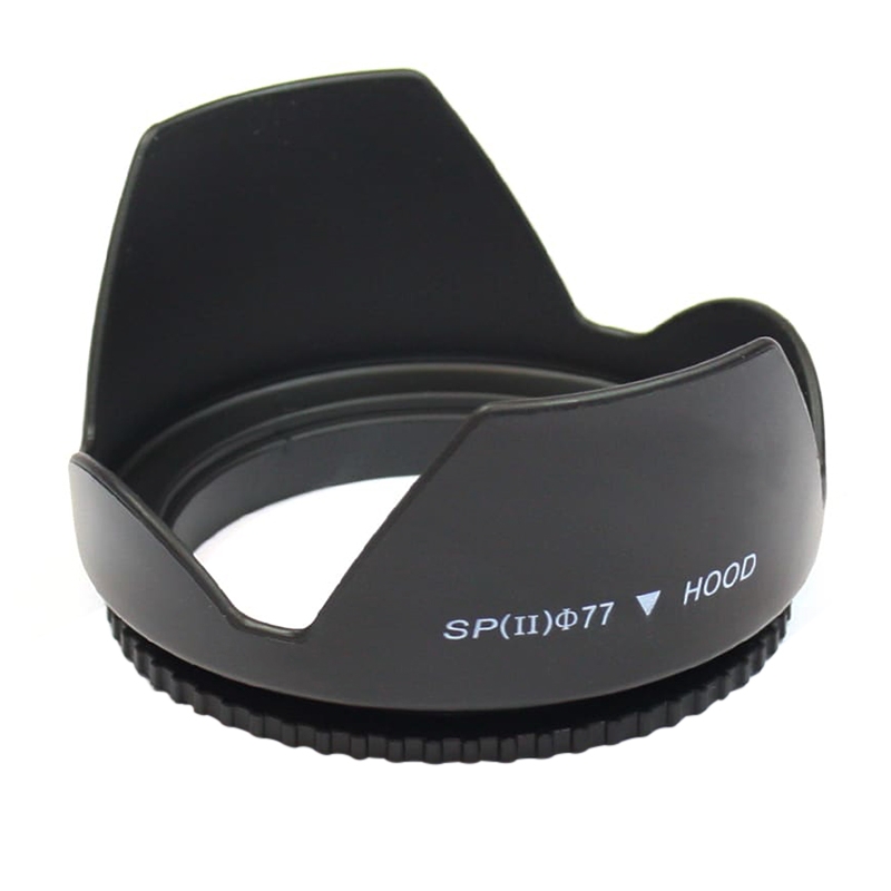 77mm Lens Hood for Cameras(Screw Mount)(Black)