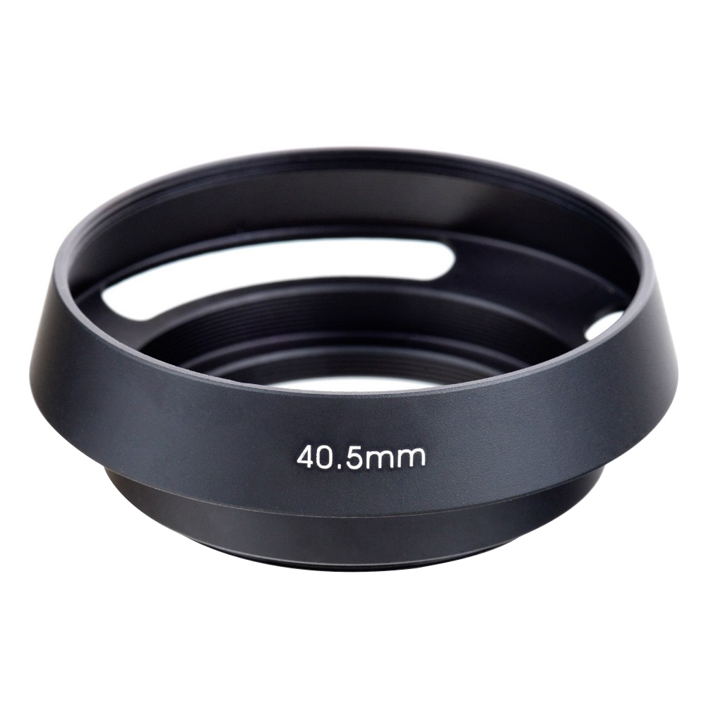 40.5mm Metal Vented Lens Hood for Leica(Black)