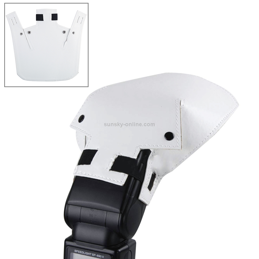 Universal Flash Light Speedlite Bounce Reflector Diffuser(White)