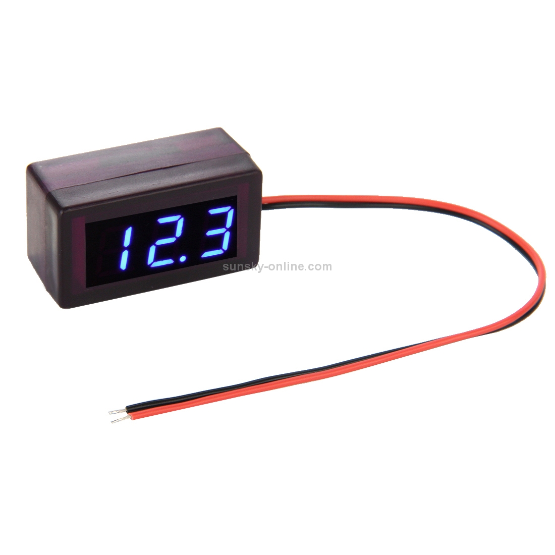 V42D 2 Wires Blue Light Display Mini Digital Voltage Panel Meter, Measure Voltage: DC DC 1.7-25V