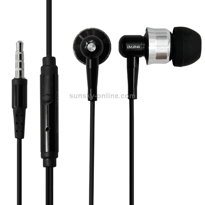 OVLENG Stereo Hands-free Earphone with Mic, Length: 1.2m
