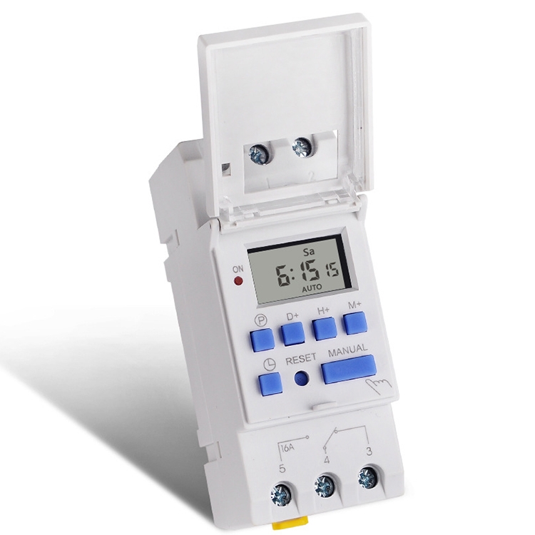 Multifunction Weekly Programmable Electronic Timer(White)