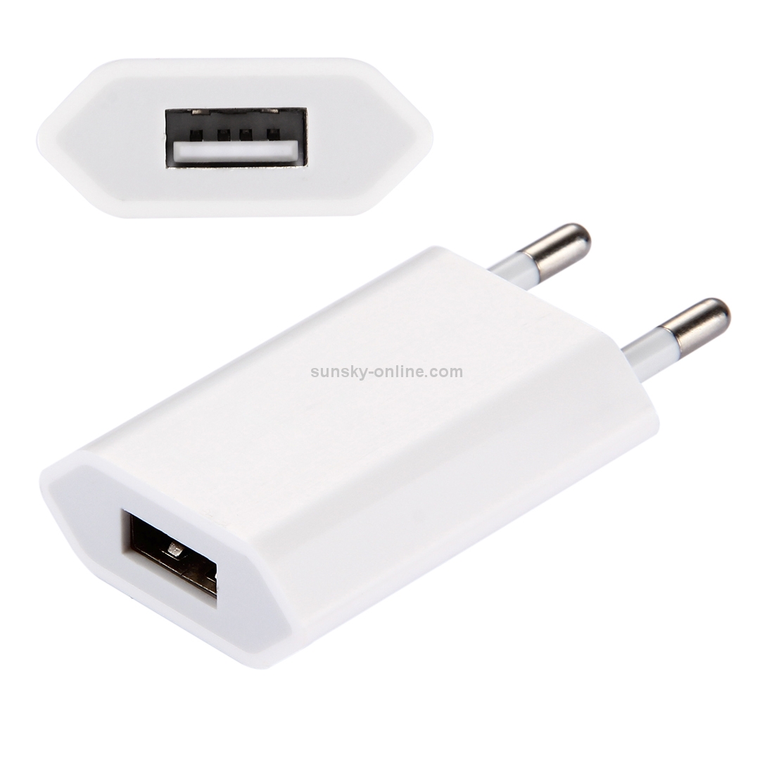 5V / 1A Single USB Port Charger Travel Charger, EU Plug(White) 5V / 1A Single USB Port Charger Travel Charger, EU Plug(White)