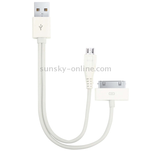 20cm 30 Pin + Micro USB Data Sync Cable 20cm 30 Pin + Micro USB Data Sync Cable