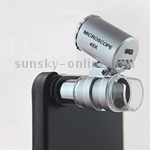 45X Zoom Microscope with LED Flash Light(White,Purple) for iPhone 4 & 4S 45X Zoom Microscope with LED Flash Light(White,Purple) for iPhone 4 & 4S
