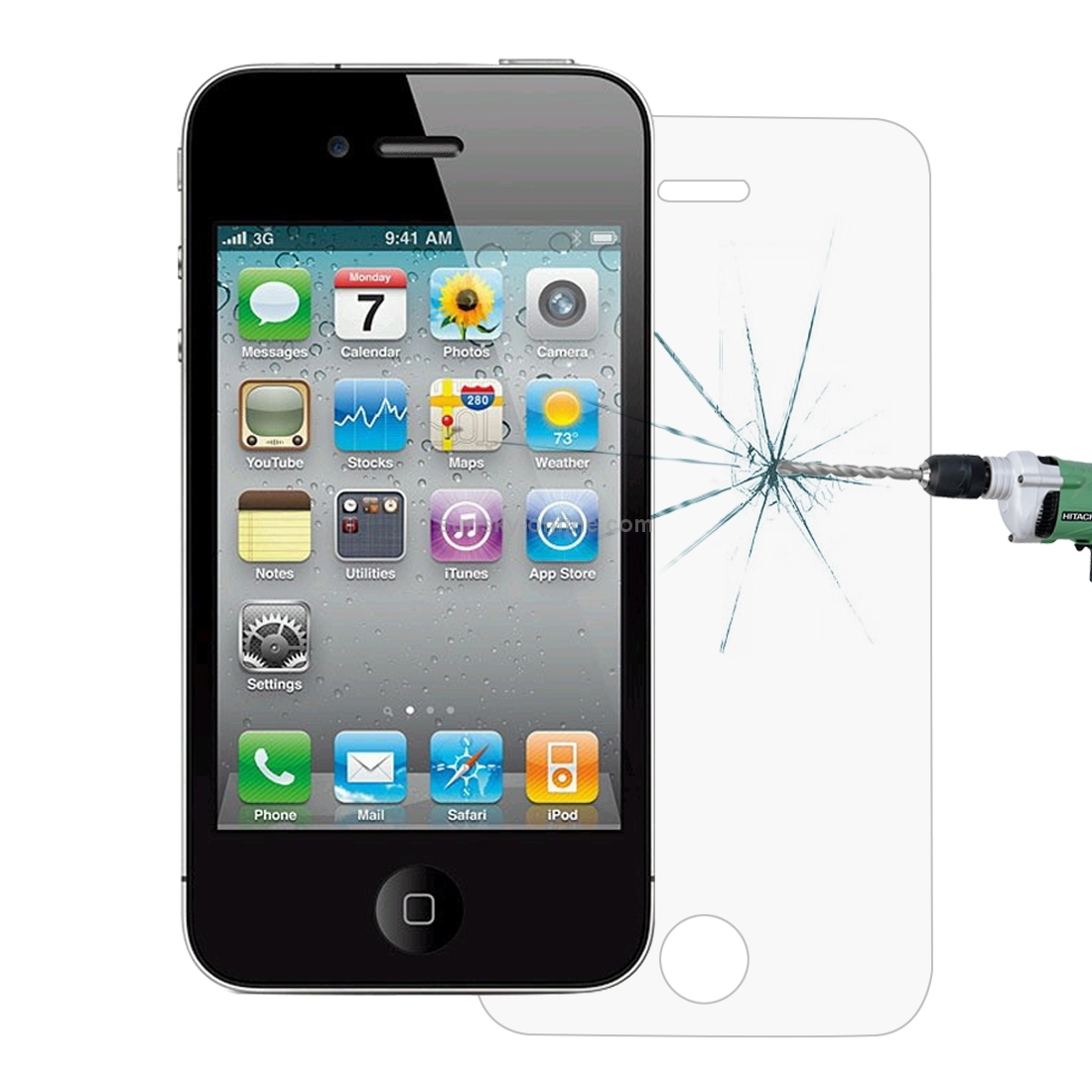 0.26mm 9H Surface Hardness 2.5D Explosion-proof Tempered Glass Screen Film for iPhone 4 & 4S 0.26mm 9H Surface Hardness 2.5D Explosion-proof Tempered Glass Screen Film for iPhone 4 & 4S