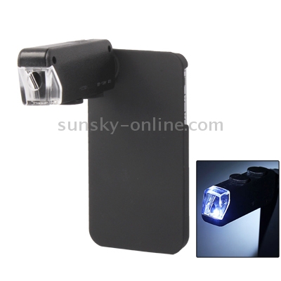 60X-100X Zoom Power Digital Microscope Lens with Back Cover for iPhone4 & 4S(Black) 60X-100X Zoom Power Digital Microscope Lens with Back Cover for iPhone4 & 4S(Black)