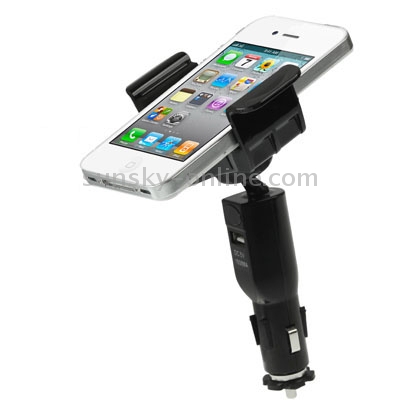 Universal Car Mount with 5V / 1.5A USB Charger for iPhone 4 & 4S / 3GS / Galaxy S III / i9300 / Smart Phone, Support 360 Degree Rotation, Width: 58-85mm(Black) Universal Car Mount with 5V / 1.5A USB Charger for iPhone 4 & 4S / 3GS / Galaxy S III / i9300 / Smart Phone, Support 360 Degree Rotation, Width: 58-85mm(Black)