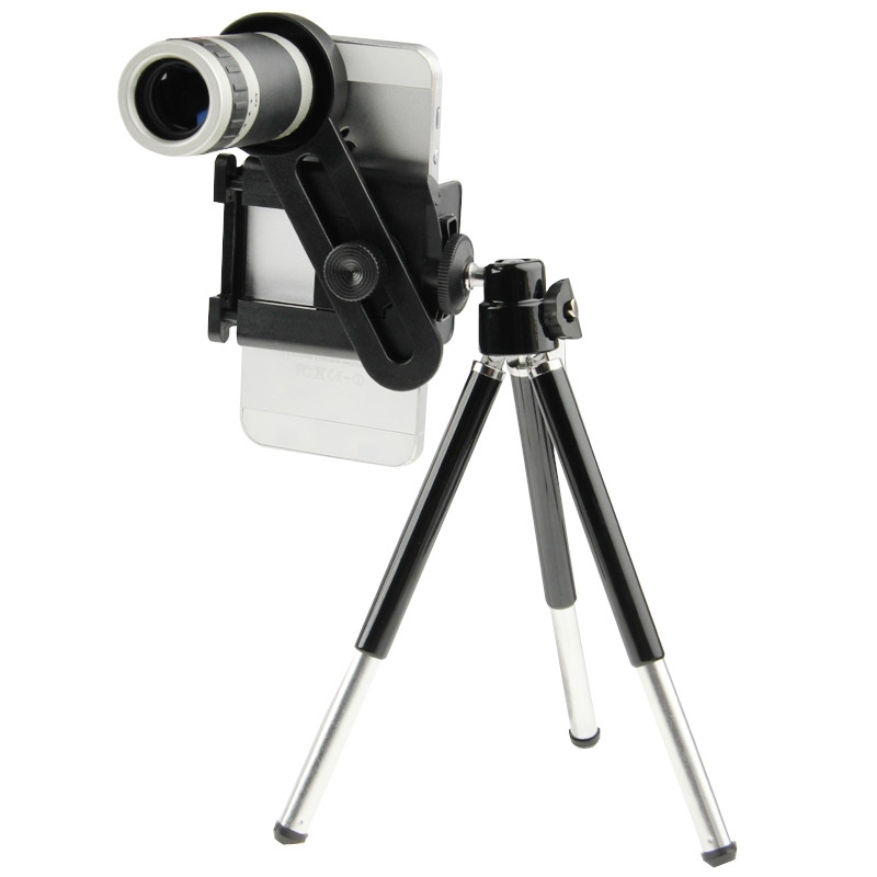 8X Universal Zoom Telescope Lens with Tripod 8X Universal Zoom Telescope Lens with Tripod