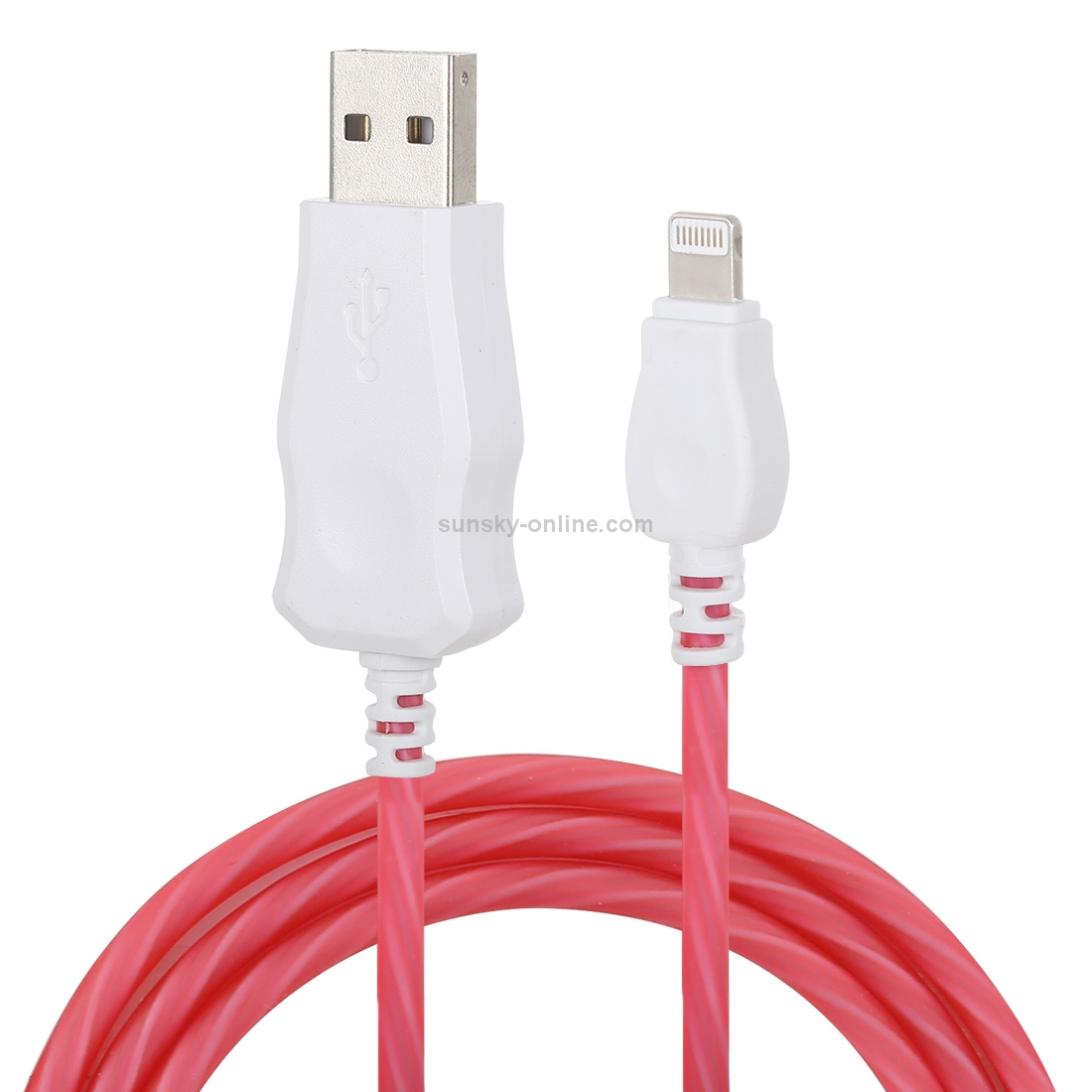 1m 8 Pin Port Visible Light USB Sync Data / Charging Cable 1m 8 Pin Port Visible Light USB Sync Data / Charging Cable