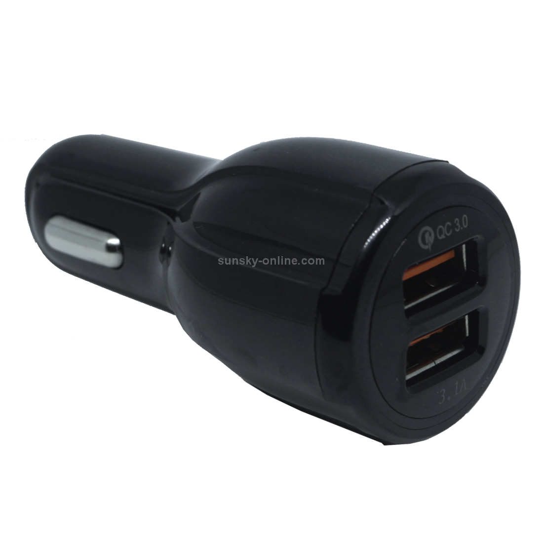 LZ-681 Round QC3.0 USB + 3.1A USB Interface Car Charger(Black) LZ-681 Round QC3.0 USB + 3.1A USB Interface Car Charger(Black)