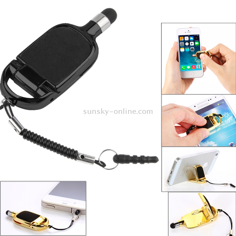 5 in 1 Multi-functional High-Sensitive Capacitive Stylus Pen / Touch Pen with Mobile Phone Holder(Black) 5 in 1 Multi-functional High-Sensitive Capacitive Stylus Pen / Touch Pen with Mobile Phone Holder(Black)