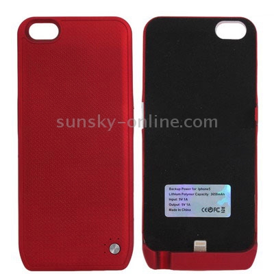 3650mAh Ultra Slim Case Backup Power External Battery / Power Bank for iPhone 5(Red) 3650mAh Ultra Slim Case Backup Power External Battery / Power Bank for iPhone 5(Red)