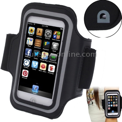 Sports Armband Case with Earphone Hole for iPhone 5 & 5C & 5S(Black) Sports Armband Case with Earphone Hole for iPhone 5 & 5C & 5S(Black)